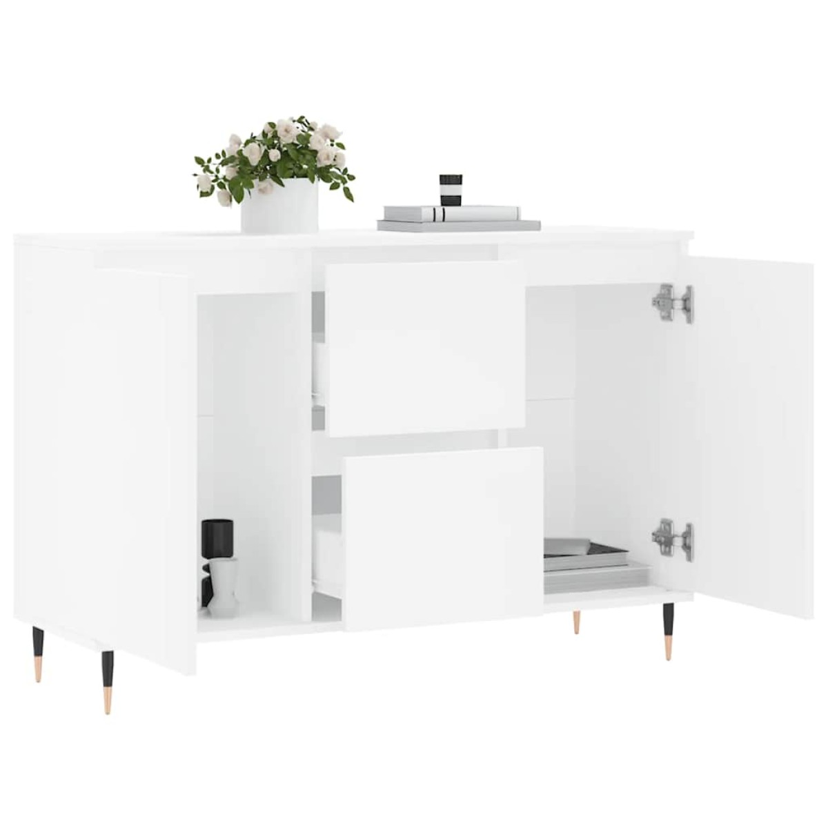 vidaXL Μπουφές Λευκός 104 x 35 x 70 εκ. από Επεξεργασμένο Ξύλο