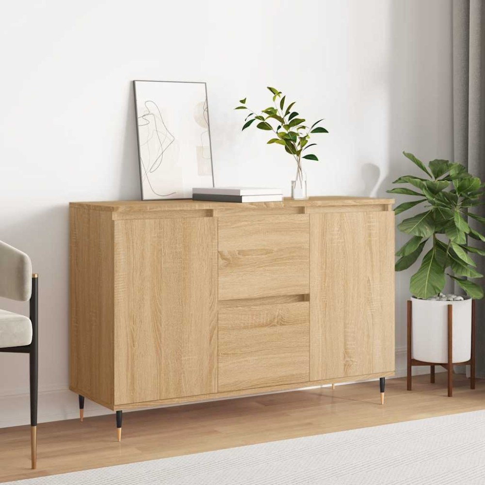 vidaXL Μπουφές Sonoma Δρυς 101,5 x 35 x 70 εκ. από Επεξεργασμένο Ξύλο