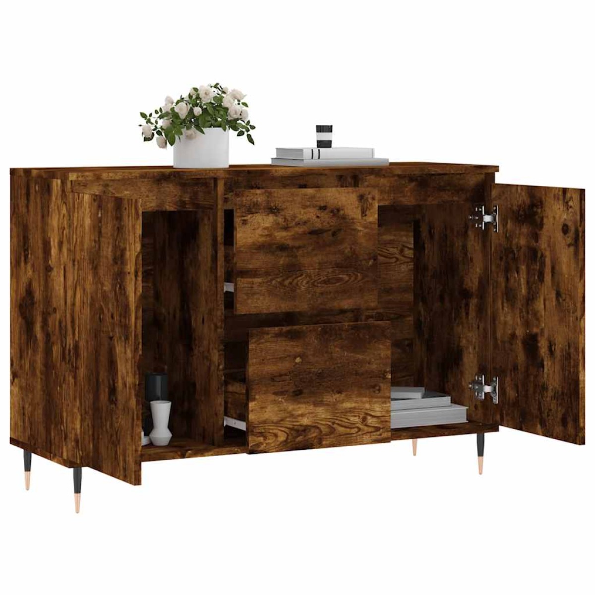 vidaXL Ντουλάπι Καπνιστή Δρυς 104x35x70 εκ. από Επεξεργασμένο Ξύλο