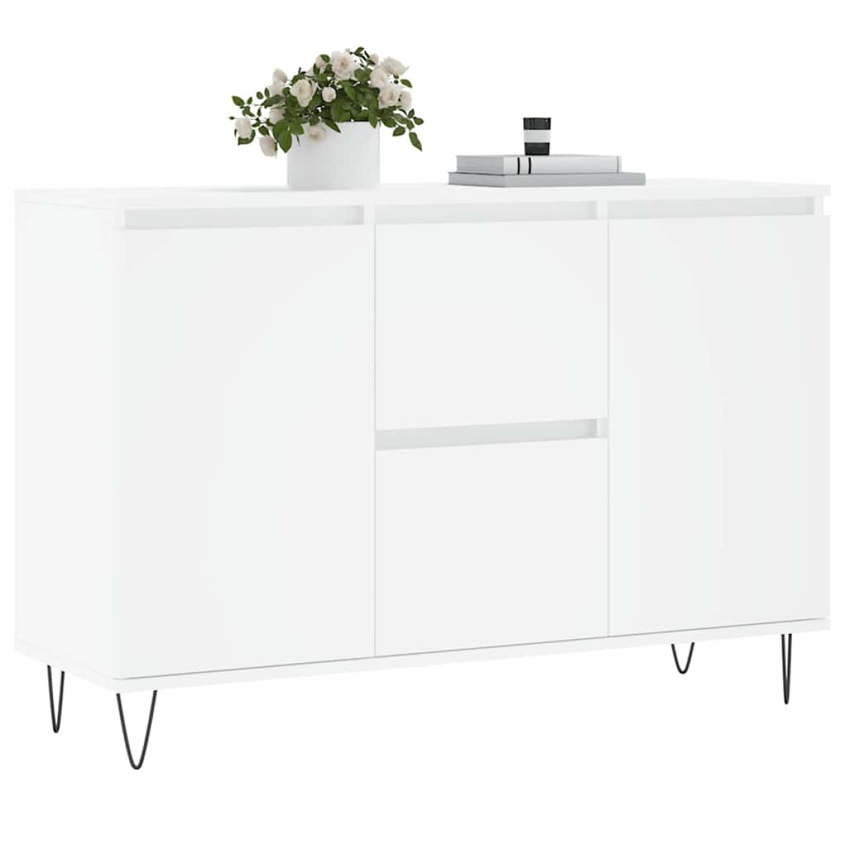 vidaXL Μπουφές Λευκός 104 x 35 x 70 εκ. από Επεξεργασμένο Ξύλο
