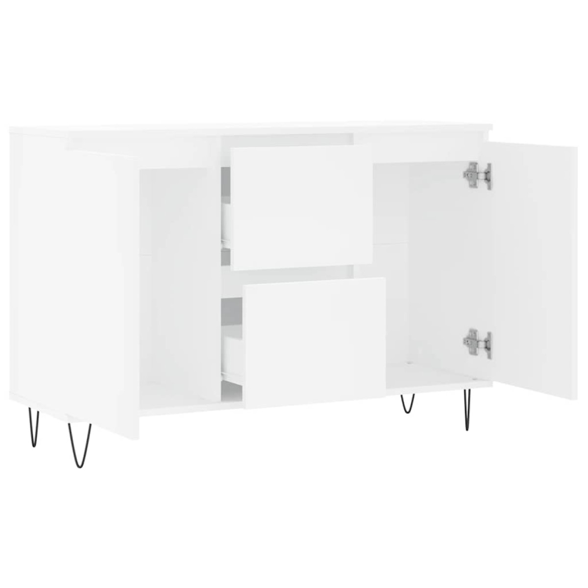vidaXL Μπουφές Λευκός 104 x 35 x 70 εκ. από Επεξεργασμένο Ξύλο