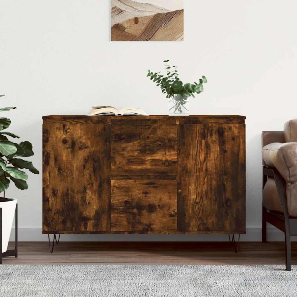 vidaXL Ντουλάπι Καπνιστή Δρυς 101,5x35x70 εκ. από Επεξεργασμένο Ξύλο