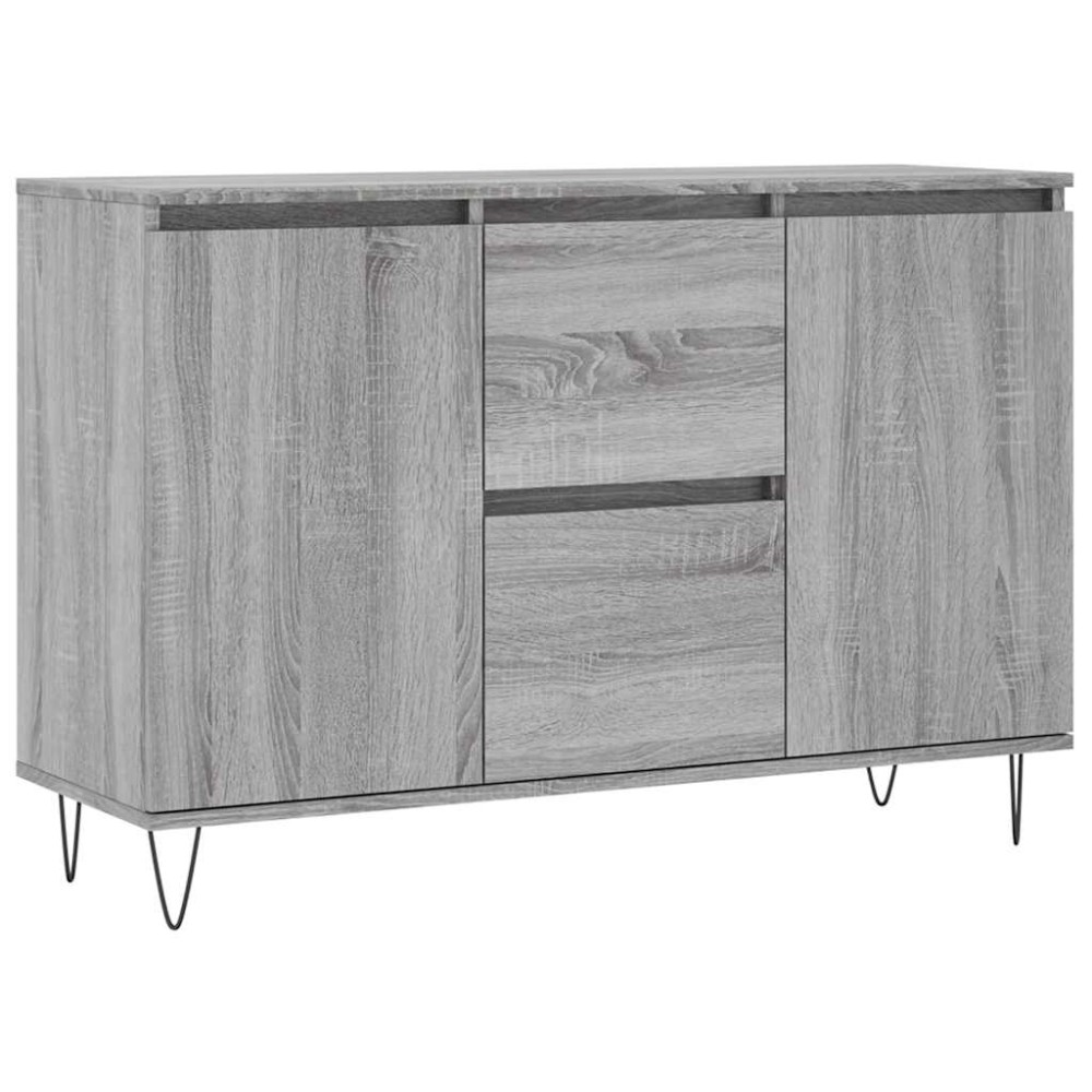 vidaXL Μπουφές Γκρι Sonoma 101,5 x 35 x 70 εκ. από Επεξεργασμένο Ξύλο