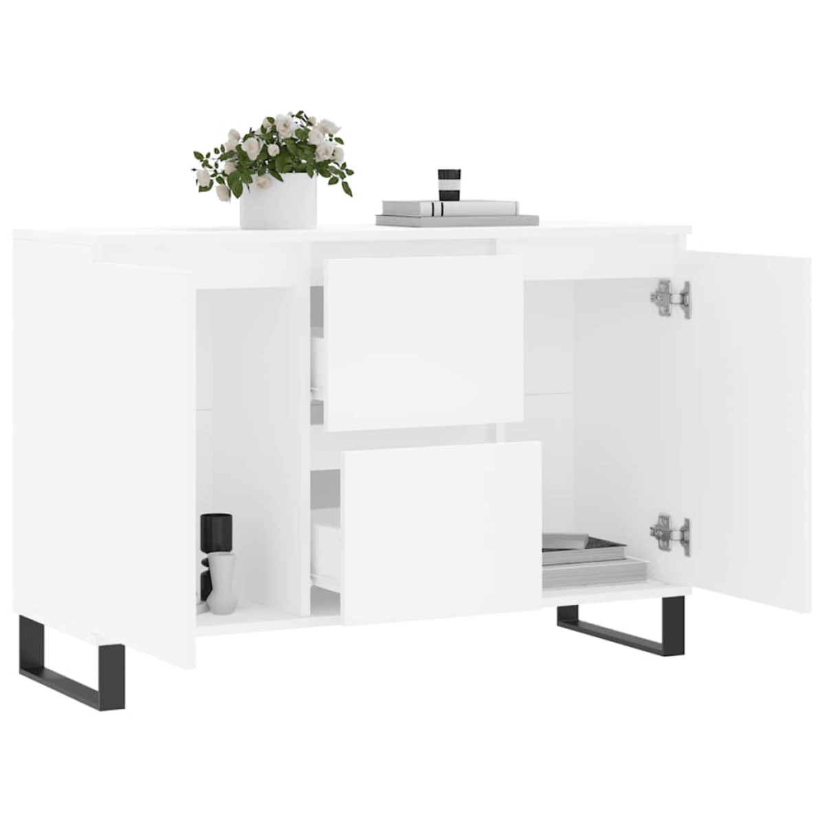 vidaXL Μπουφές Λευκός 104 x 35 x 70 εκ. από Επεξεργασμένο Ξύλο