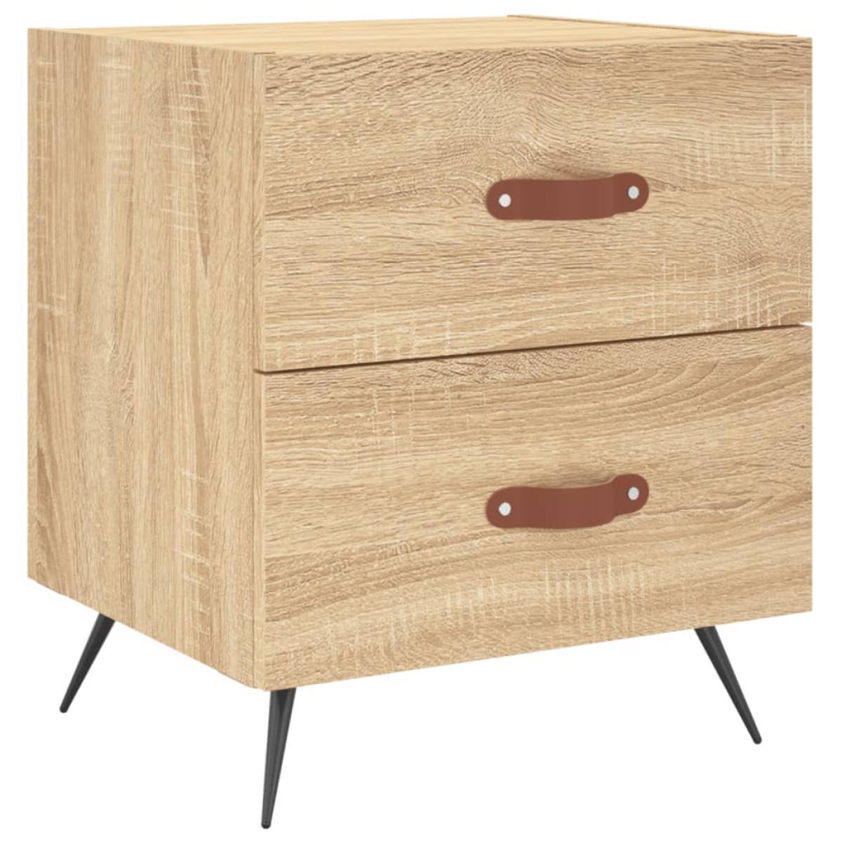 vidaXL Κομοδίνα 2 τεμ. Sonoma Δρυς 40 x 35 x 47,5 εκ. Επεξεργ. Ξύλο