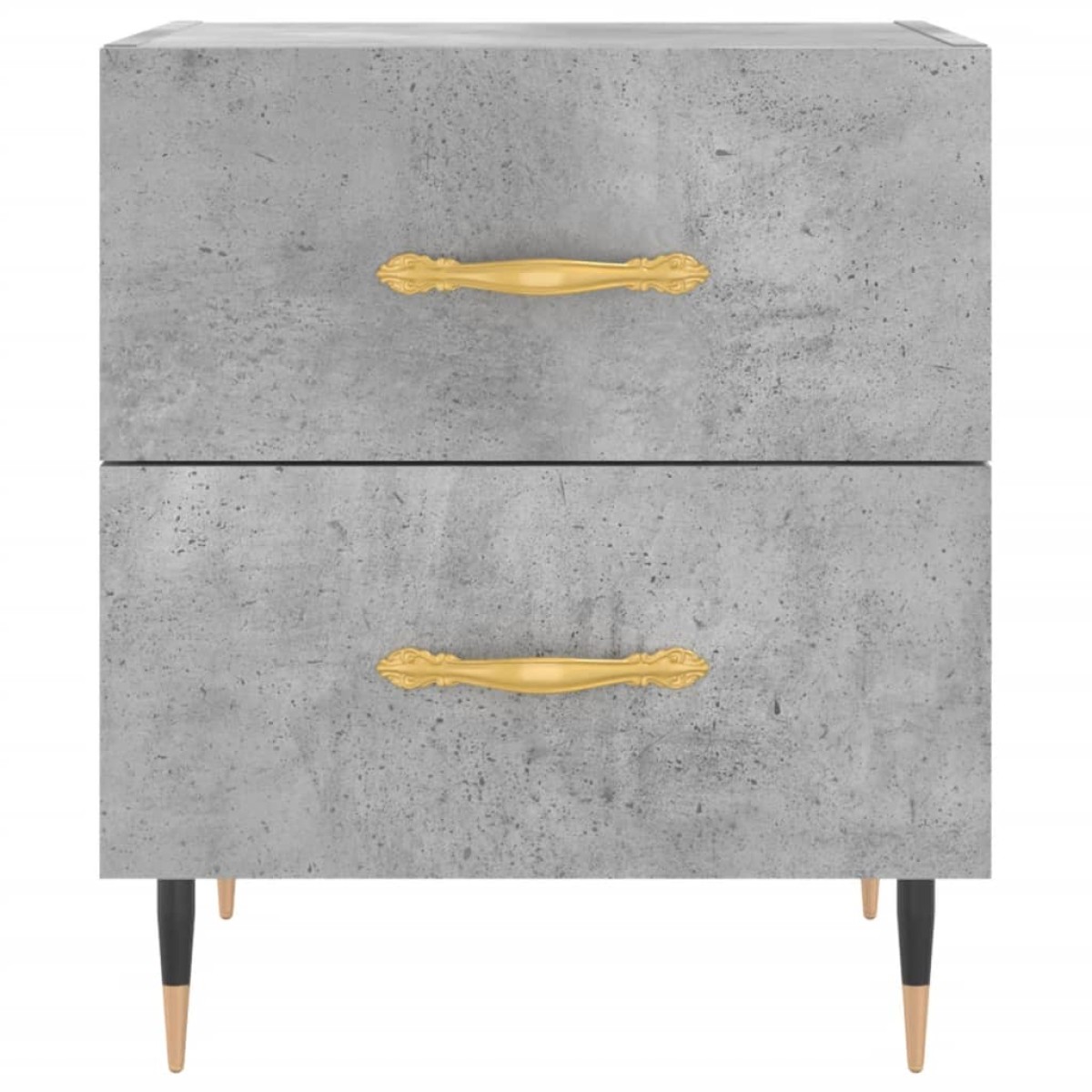 vidaXL Κομοδίνο Γκρι Σκυροδ. 40 x 35 x 47,5 εκ. από Επεξεργασμένο Ξύλο