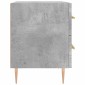 vidaXL Κομοδίνο Γκρι Σκυροδ. 40 x 35 x 47,5 εκ. από Επεξεργασμένο Ξύλο