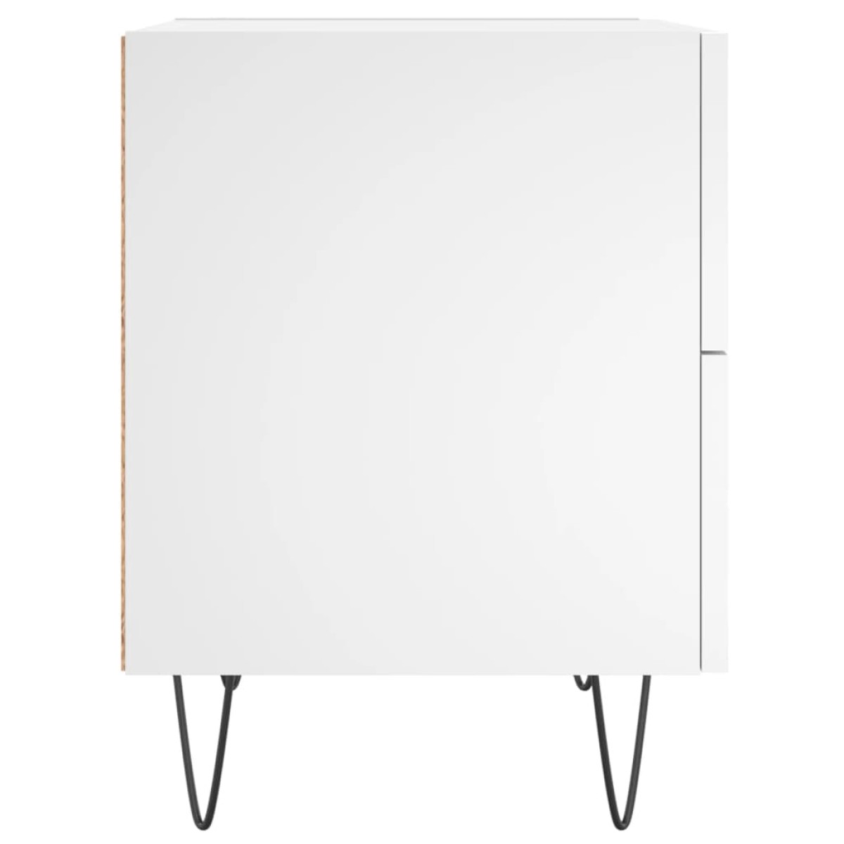 vidaXL Κομοδίνα 2 τεμ. Λευκά 40 x 35 x 47,5 εκ. από Επεξεργασμένο Ξύλο