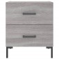 vidaXL Κομοδίνο Γκρι Sonoma 40 x 35 x 47,5 εκ. από Επεξεργασμένο Ξύλο