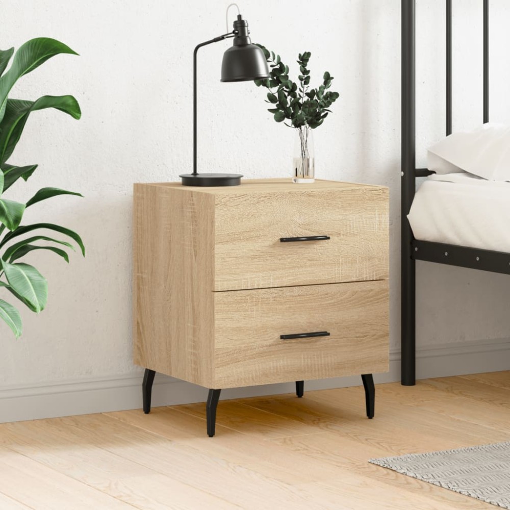 vidaXL Κομοδίνο Sonoma Δρυς 40 x 35 x 47,5 εκ. από Επεξεργασμένο Ξύλο