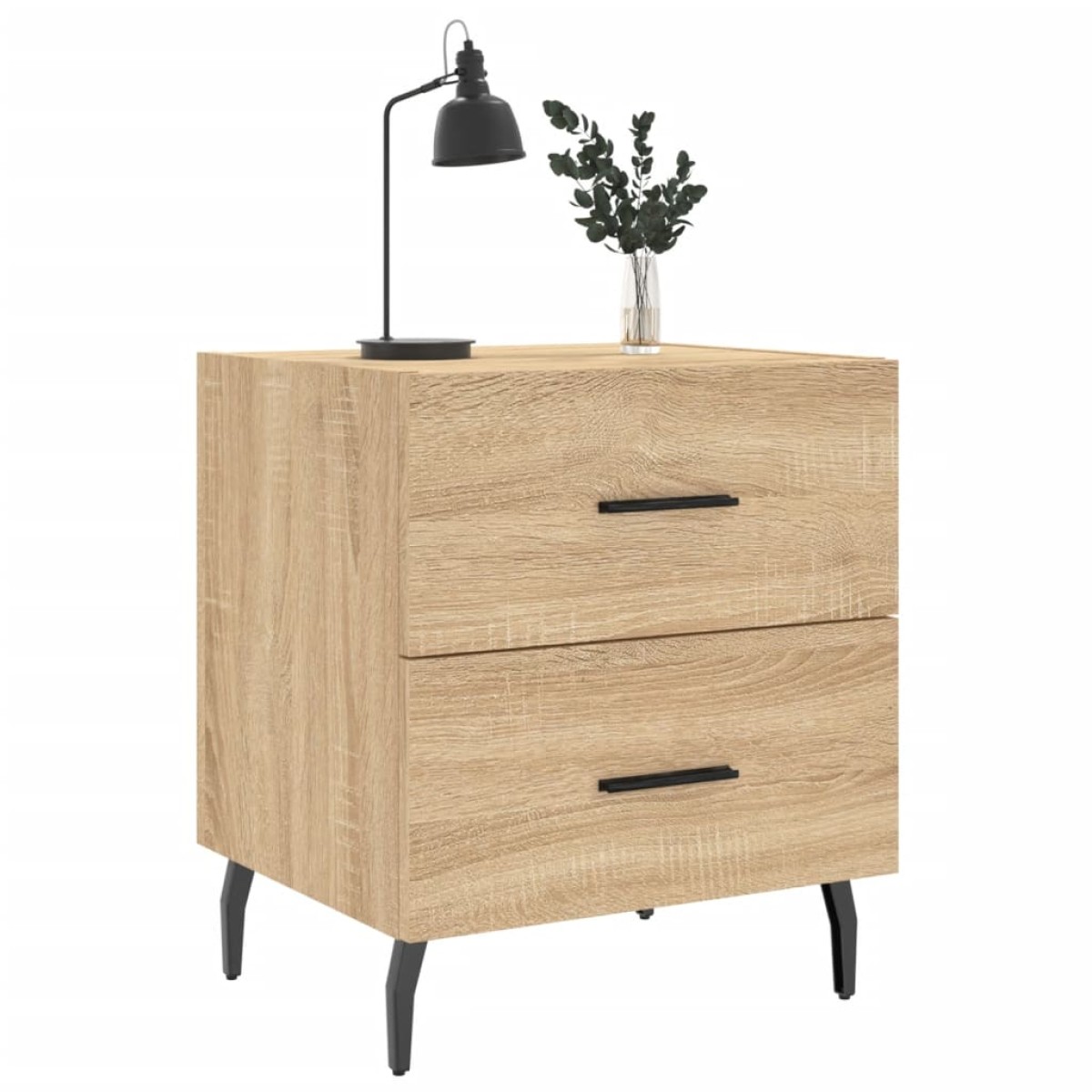 vidaXL Κομοδίνο Sonoma Δρυς 40 x 35 x 47,5 εκ. από Επεξεργασμένο Ξύλο
