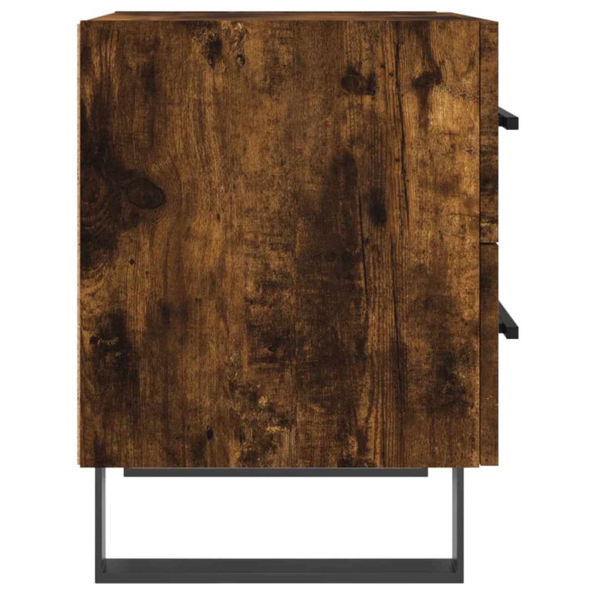 vidaXL Κομοδίνα 2 τεμ. Καπνιστή Δρυς 40 x 35 x 47,5 εκ. Επεξεργ. Ξύλο