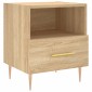 vidaXL Κομοδίνο Sonoma Δρυς 40 x 35 x 47,5 εκ. από Επεξεργασμένο Ξύλο