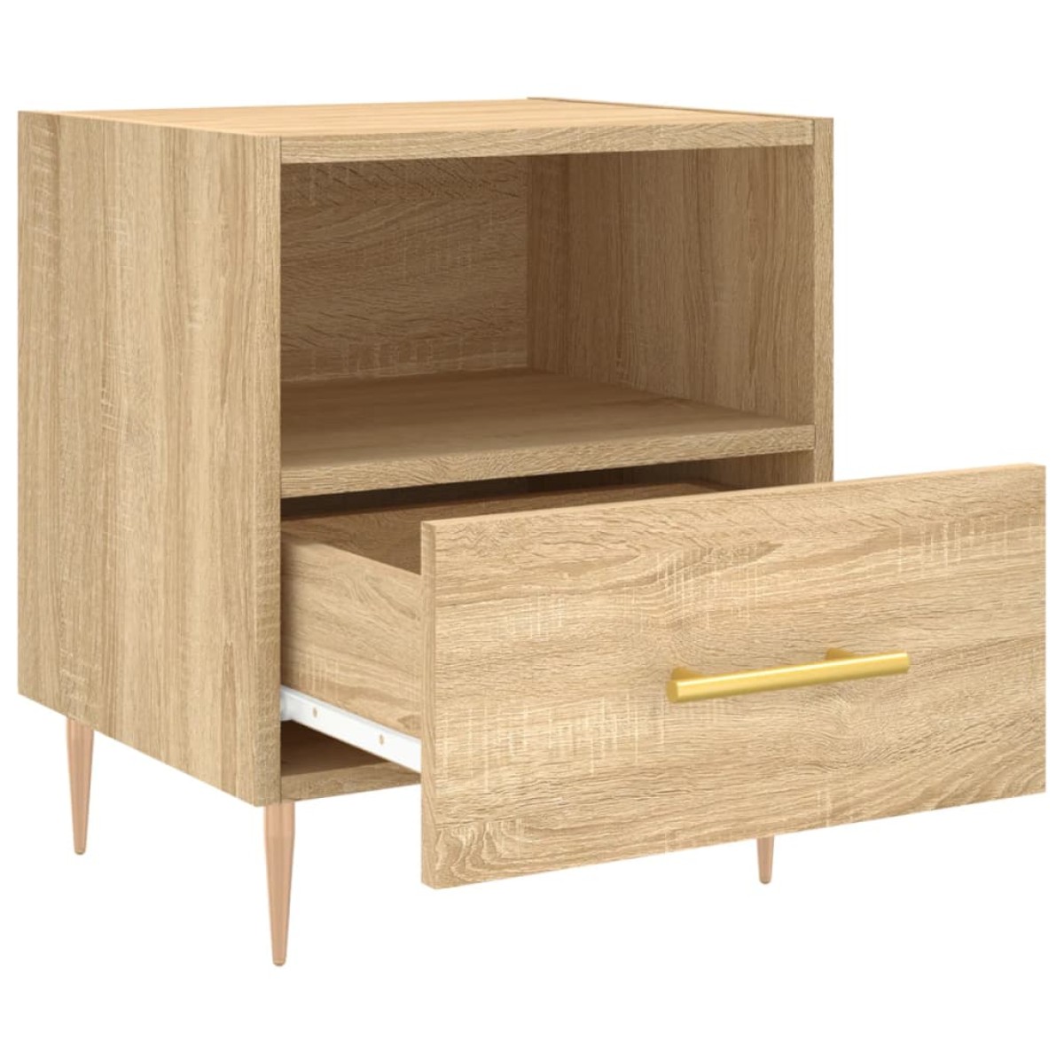 vidaXL Κομοδίνο Sonoma Δρυς 40 x 35 x 47,5 εκ. από Επεξεργασμένο Ξύλο