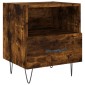 vidaXL Κομοδίνο Καπνιστή Δρυς 40 x 35 x 47,5 εκ. από Επεξεργ. Ξύλο