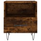 vidaXL Κομοδίνο Καπνιστή Δρυς 40 x 35 x 47,5 εκ. από Επεξεργ. Ξύλο