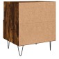 vidaXL Κομοδίνο Καπνιστή Δρυς 40 x 35 x 47,5 εκ. από Επεξεργ. Ξύλο