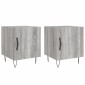 vidaXL Κομοδίνα 2 τεμ. Γκρι Sonoma 40 x 40 x 50 εκ. από Επεξεργ. Ξύλο