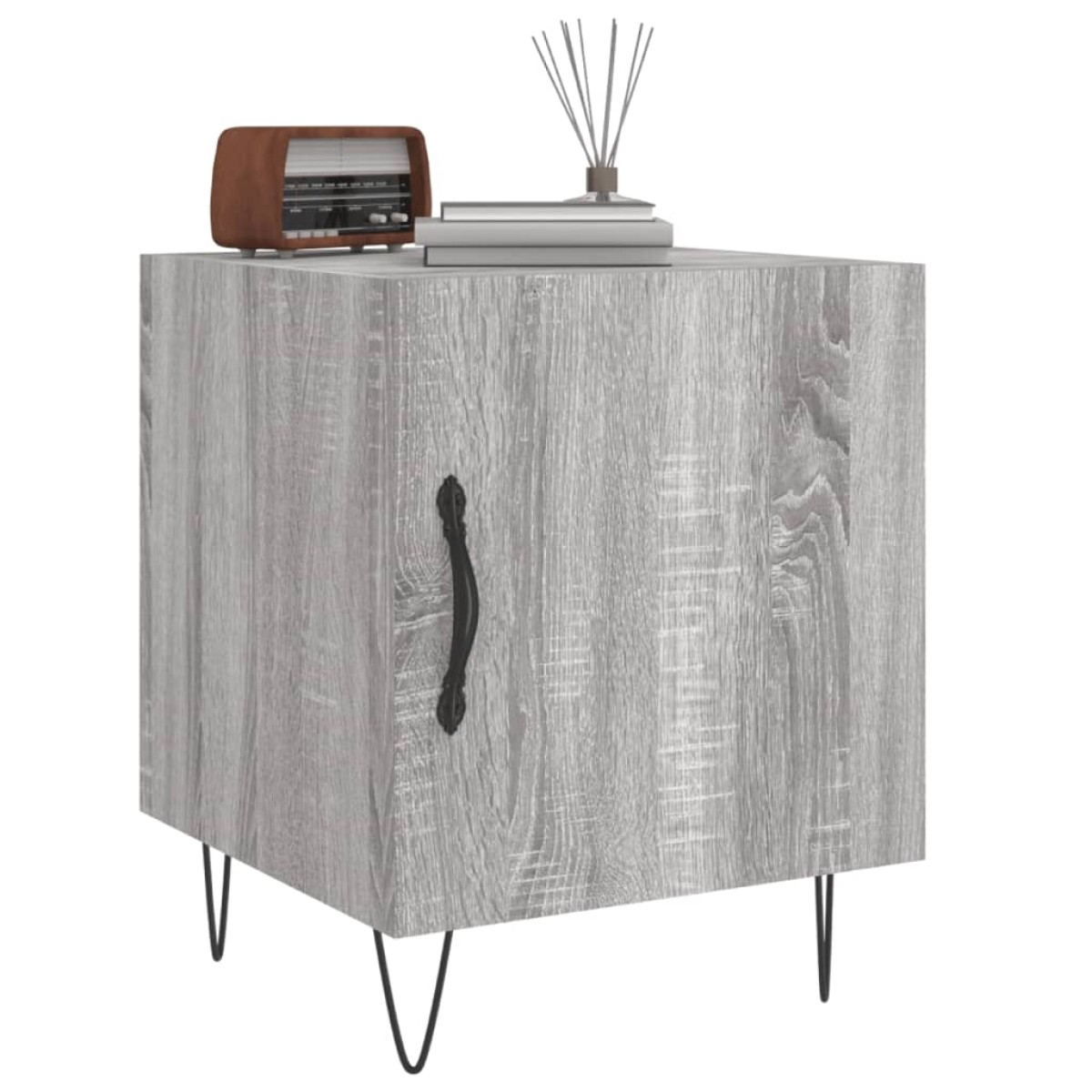 vidaXL Κομοδίνα 2 τεμ. Γκρι Sonoma 40 x 40 x 50 εκ. από Επεξεργ. Ξύλο