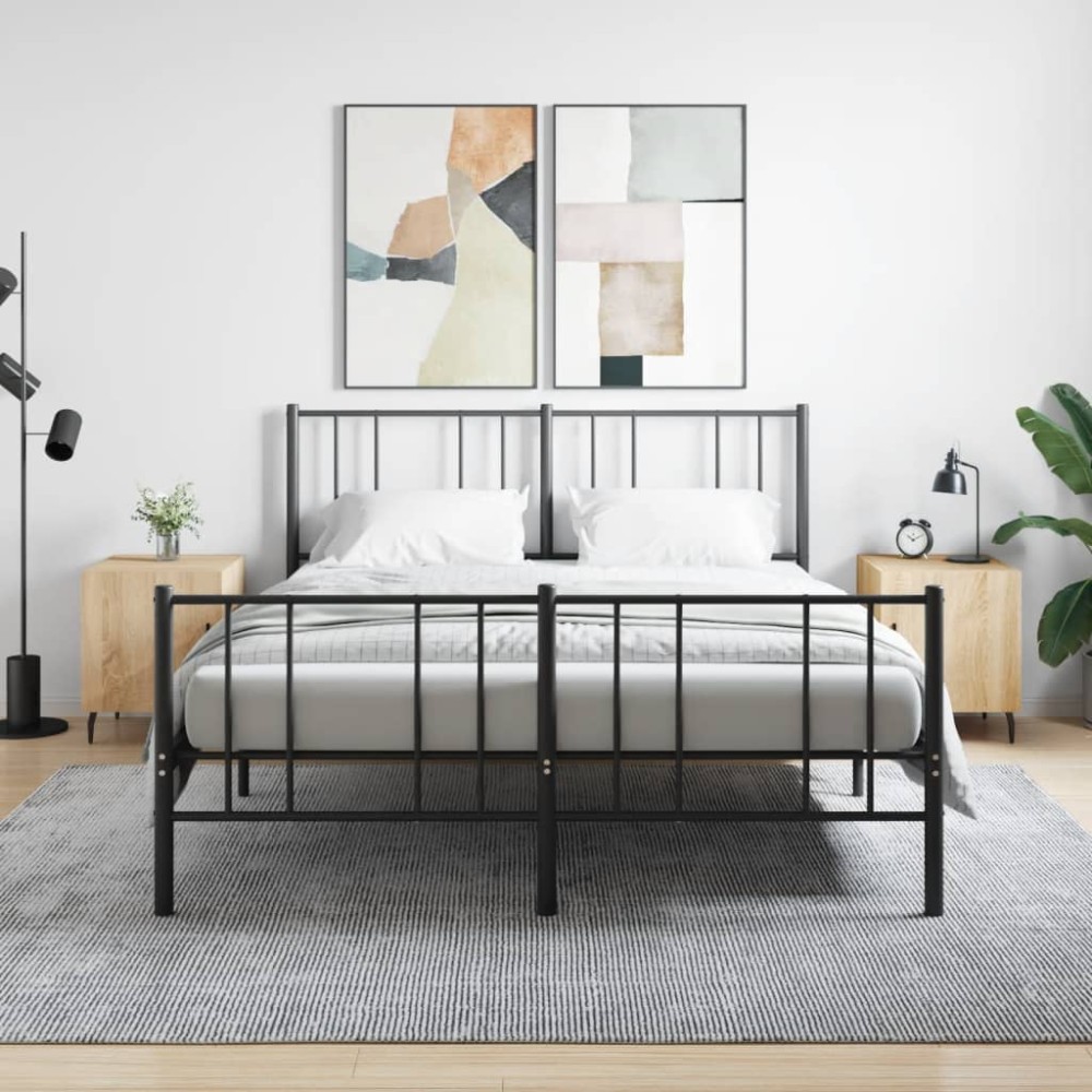 vidaXL Κομοδίνα 2 τεμ. Sonoma Δρυς 40x40x50 εκ. από Επεξεργασμένο Ξύλο