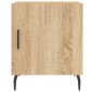 vidaXL Κομοδίνα 2 τεμ. Sonoma Δρυς 40x40x50 εκ. από Επεξεργασμένο Ξύλο