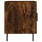 vidaXL Κομοδίνο Καπνιστή Δρυς 40 x 40 x 50 εκ. από Επεξεργασμένο Ξύλο