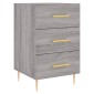 vidaXL Κομοδίνο Γκρι Sonoma 40 x 40 x 66 εκ. από Επεξεργασμένο Ξύλο