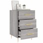 vidaXL Κομοδίνο Γκρι Sonoma 40 x 40 x 66 εκ. από Επεξεργασμένο Ξύλο