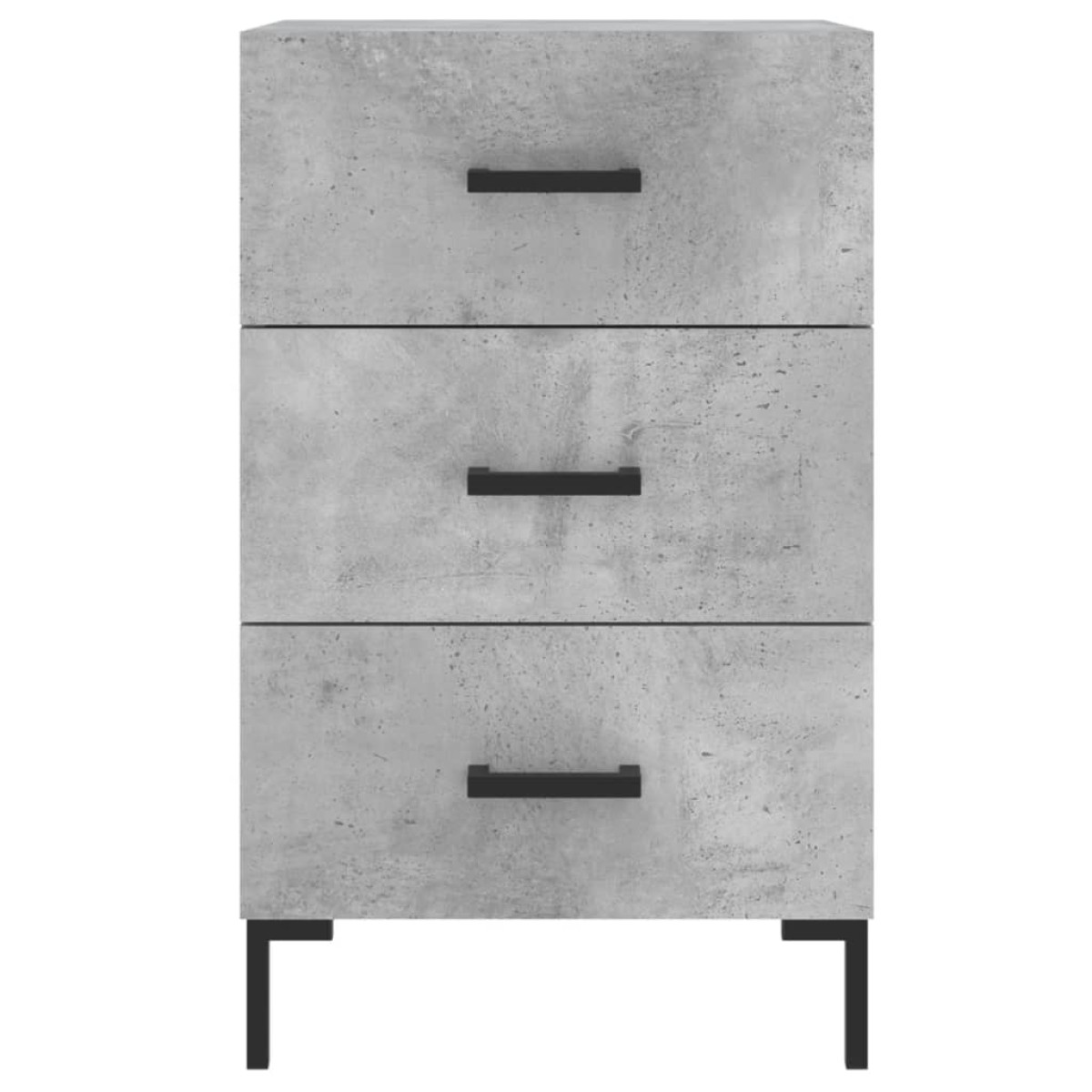 vidaXL Κομοδίνο Γκρι Σκυροδέματος 40x40x66 εκ. από Επεξεργασμένο Ξύλο