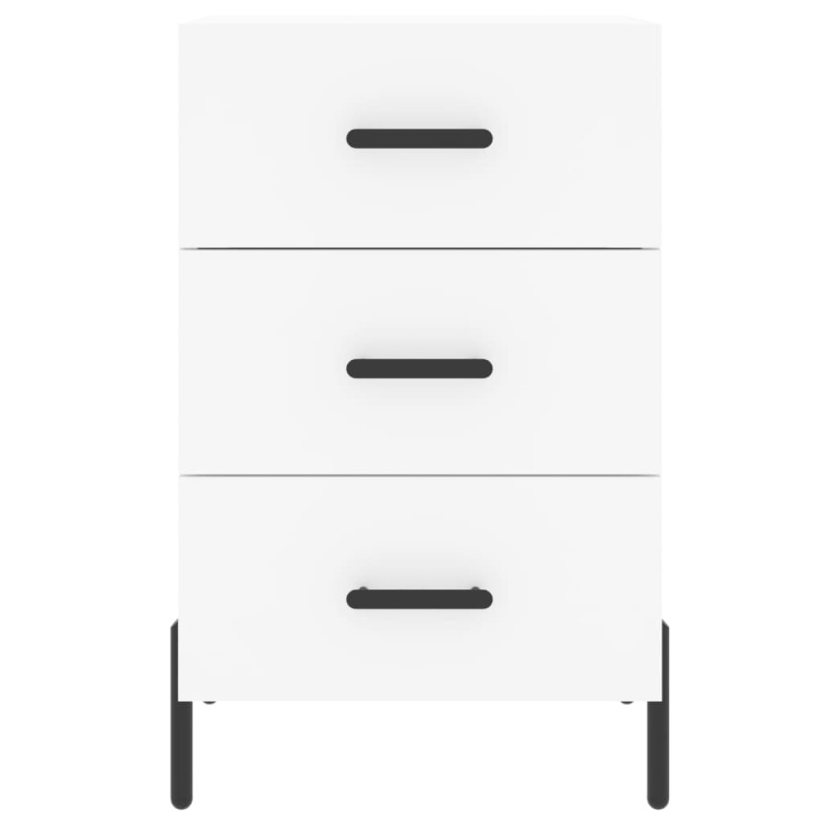 vidaXL Κομοδίνο Λευκό 40 x 40 x 66 εκ. από Επεξεργασμένο Ξύλο