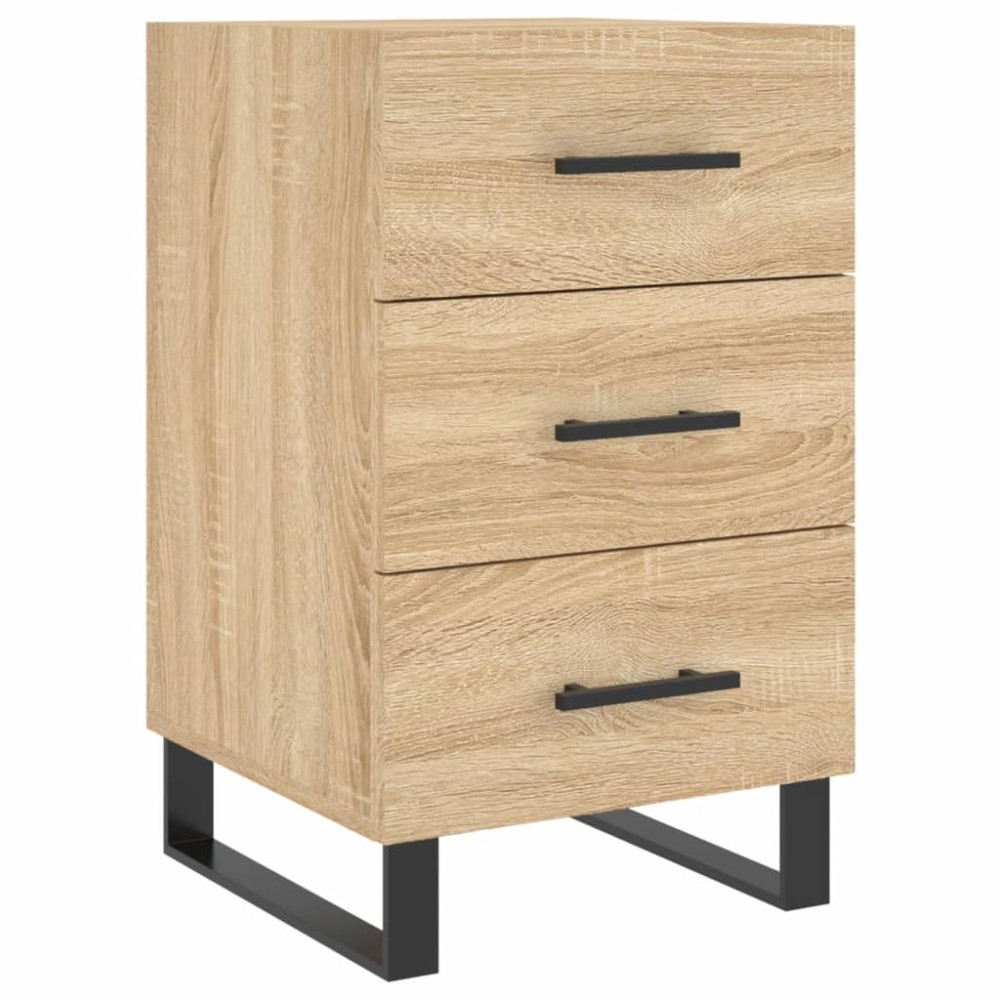 vidaXL Κομοδίνο Sonoma Δρυς 40 x 40 x 66 εκ. από Επεξεργασμένο Ξύλο