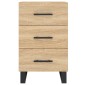 vidaXL Κομοδίνο Sonoma Δρυς 40 x 40 x 66 εκ. από Επεξεργασμένο Ξύλο