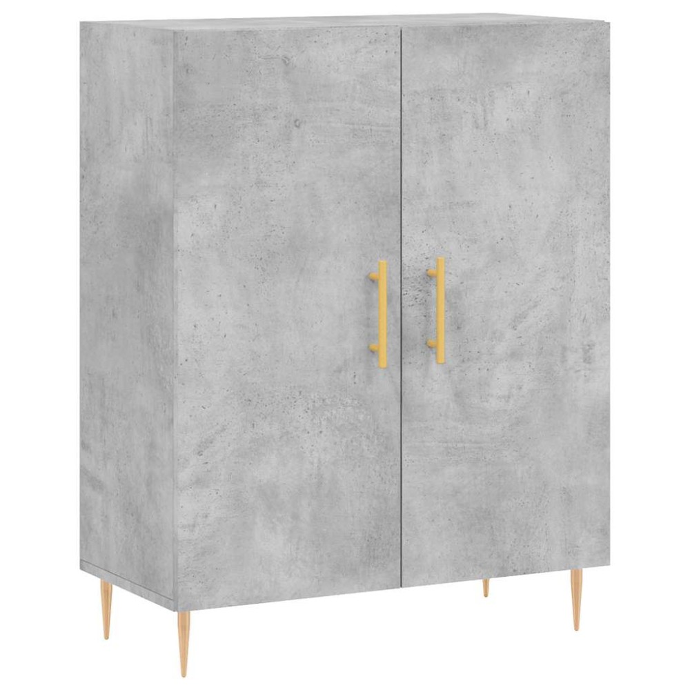 vidaXL Ντουλάπι Γκρι Σκυροδέματος 69,5x34x90 εκ. Επεξεργασμένο Ξύλο