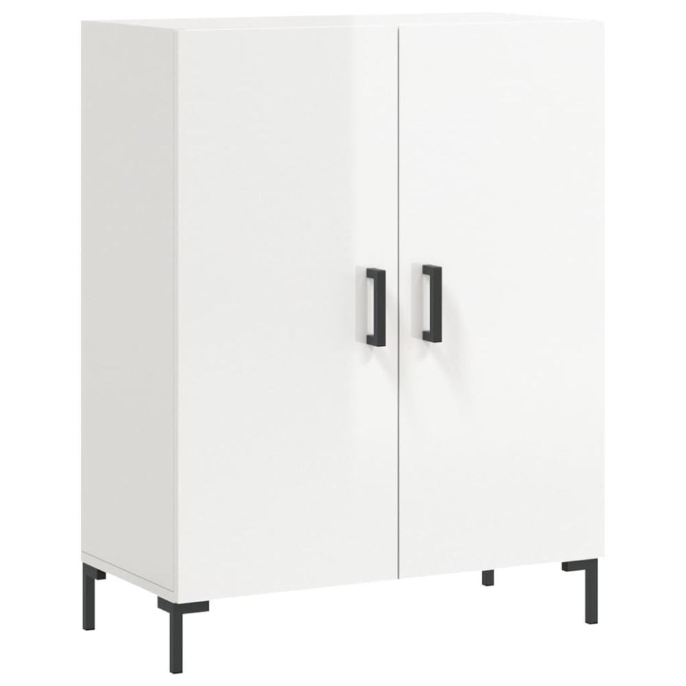 vidaXL Ντουλάπι Γυαλιστερό Λευκό 69,5x34x90 εκ. Επεξεργασμένο Ξύλο