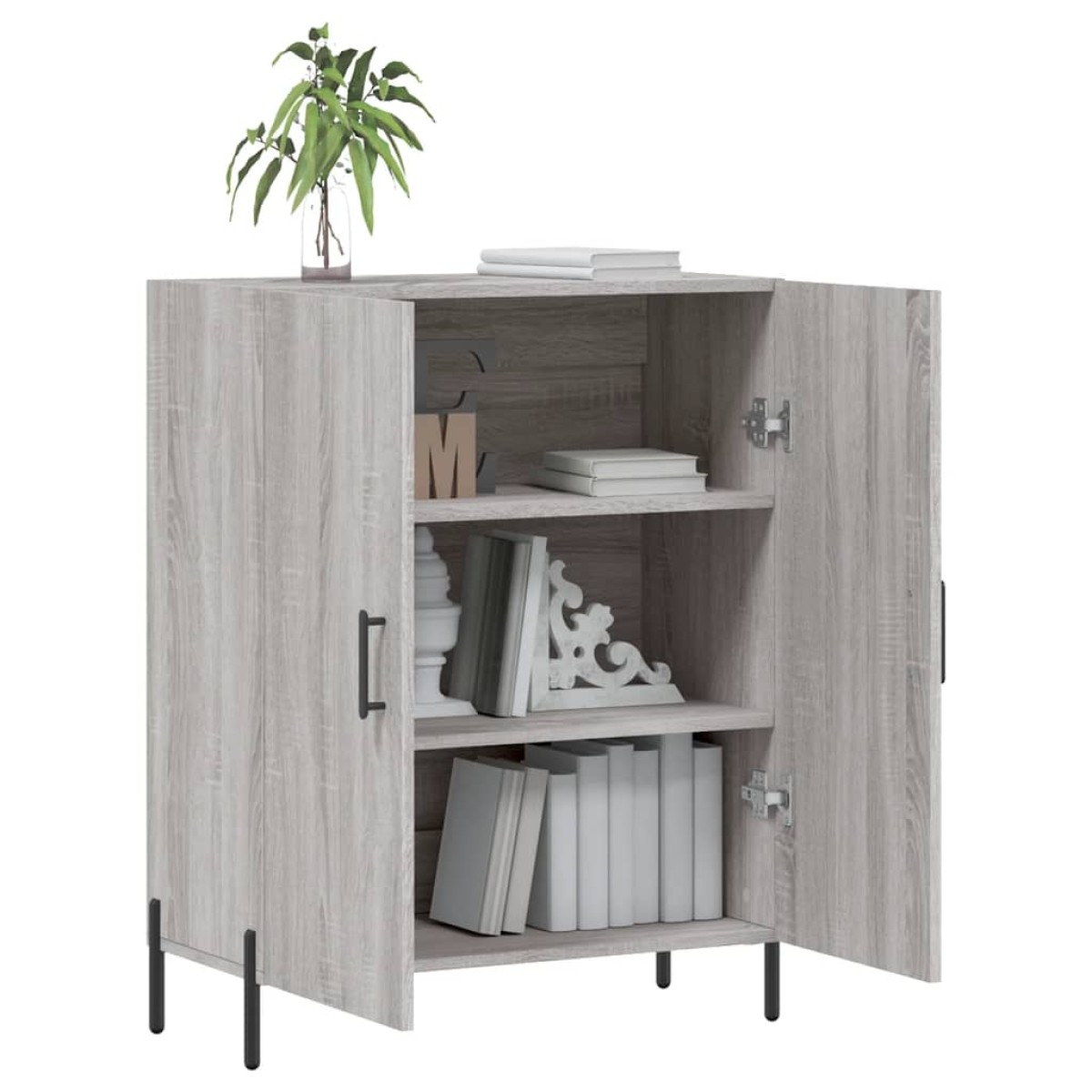 vidaXL Ντουλάπι Γκρι Sonoma 69,5 x 34 x 90 εκ. από Επεξεργασμένο Ξύλο