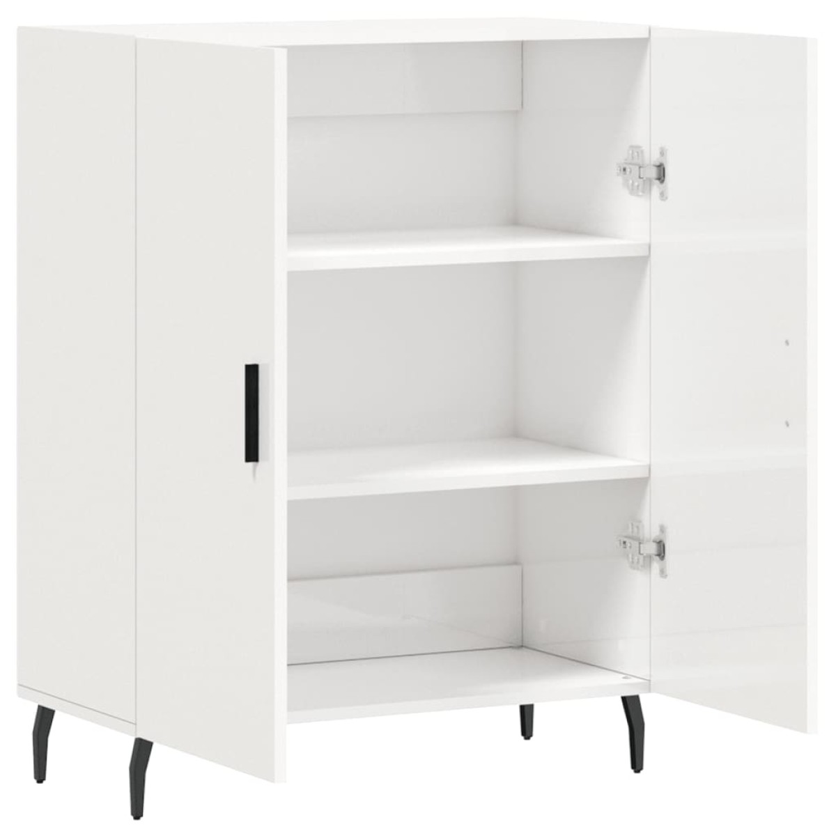vidaXL Ντουλάπι Γυαλιστερό Λευκό 69,5x34x90 εκ. Επεξεργασμένο Ξύλο