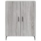 vidaXL Ντουλάπι Γκρι Sonoma 69,5 x 34 x 90 εκ. από Επεξεργασμένο Ξύλο