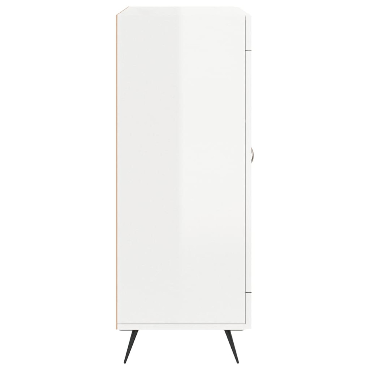 vidaXL Ντουλάπι Γυαλιστερό Λευκό 69,5x34x90 εκ. Επεξεργασμένο Ξύλο