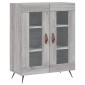 vidaXL Ντουλάπι Γκρι Sonoma 69,5 x 34 x 90 εκ. από Επεξεργασμένο Ξύλο