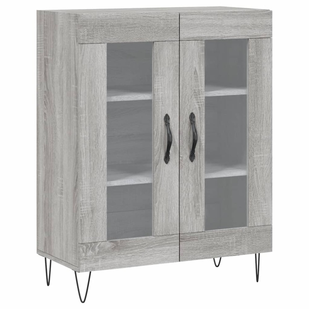 vidaXL Ντουλάπι Γκρι Sonoma 69,5 x 34 x 90 εκ. από Επεξεργασμένο Ξύλο