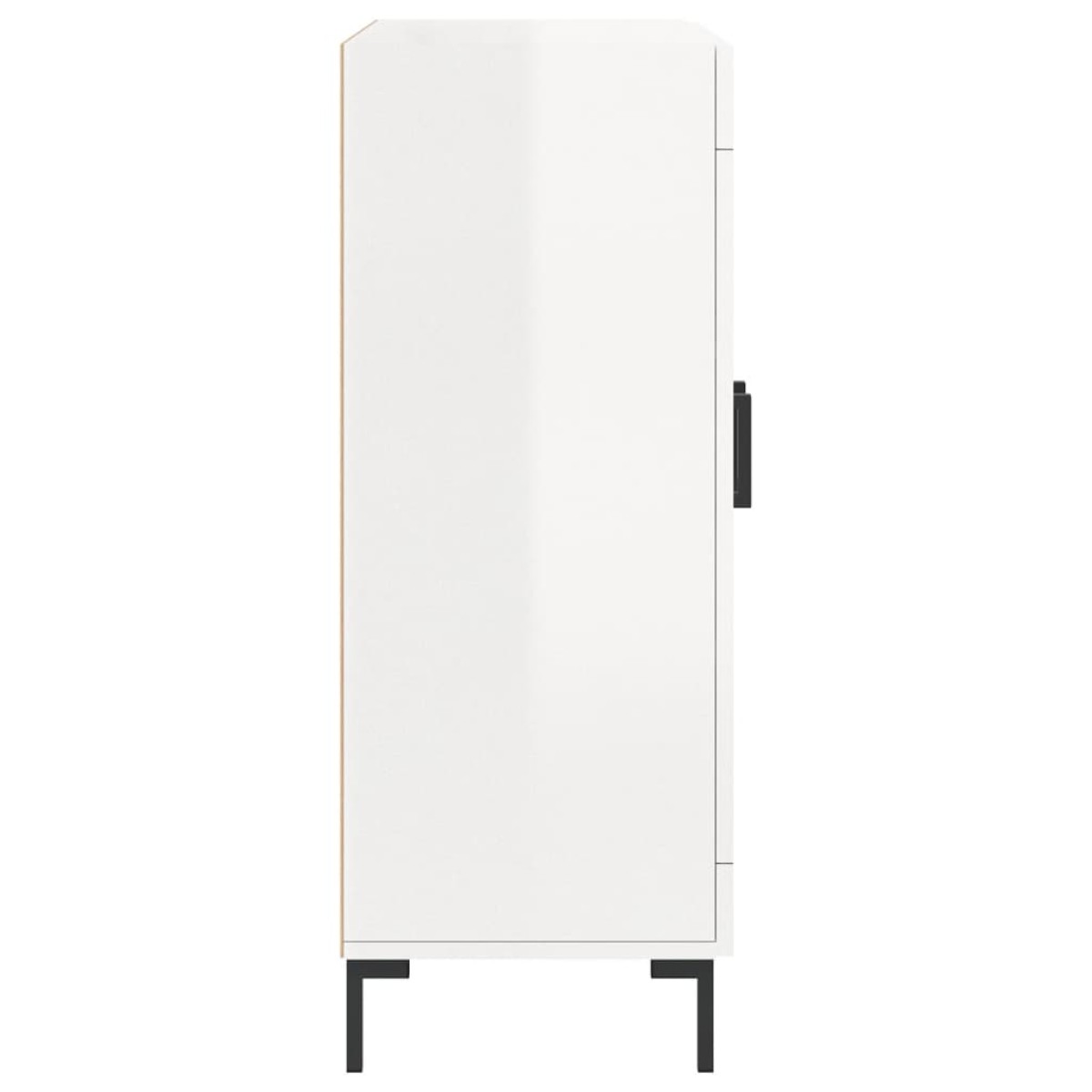 vidaXL Ντουλάπι Γυαλιστερό Λευκό 69,5x34x90 εκ. Επεξεργασμένο Ξύλο