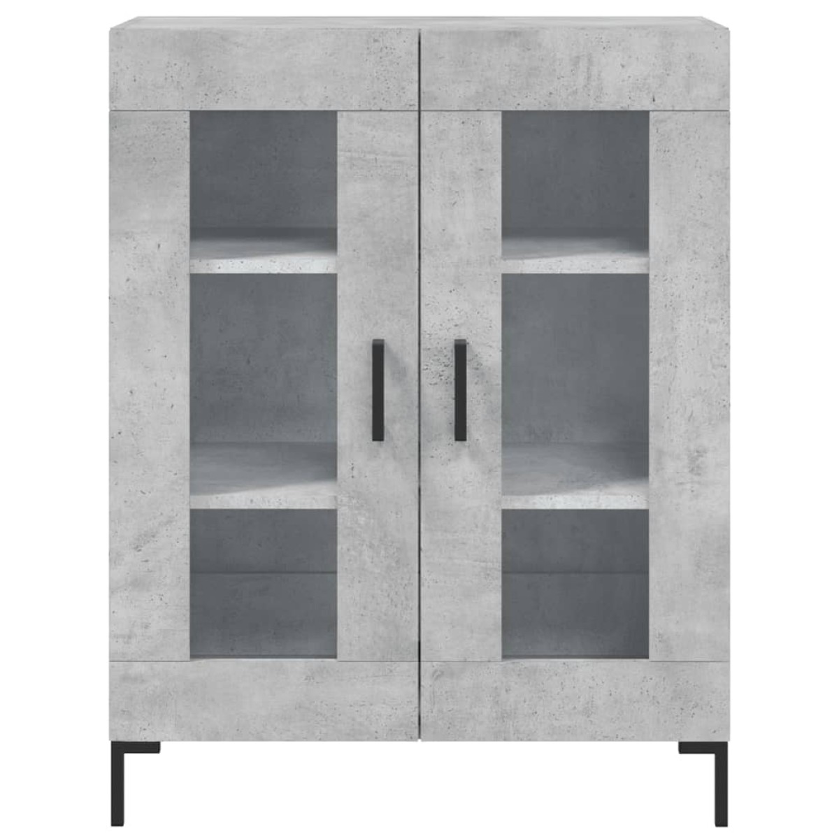 vidaXL Ντουλάπι Γκρι Σκυροδέματος 69,5x34x90 εκ. Επεξεργασμένο Ξύλο