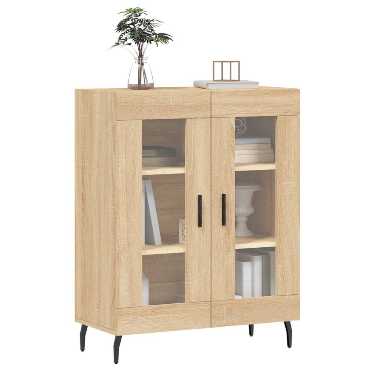 vidaXL Ντουλάπι Sonoma Δρυς 69,5 x 34 x 90 εκ. από Επεξεργασμένο Ξύλο