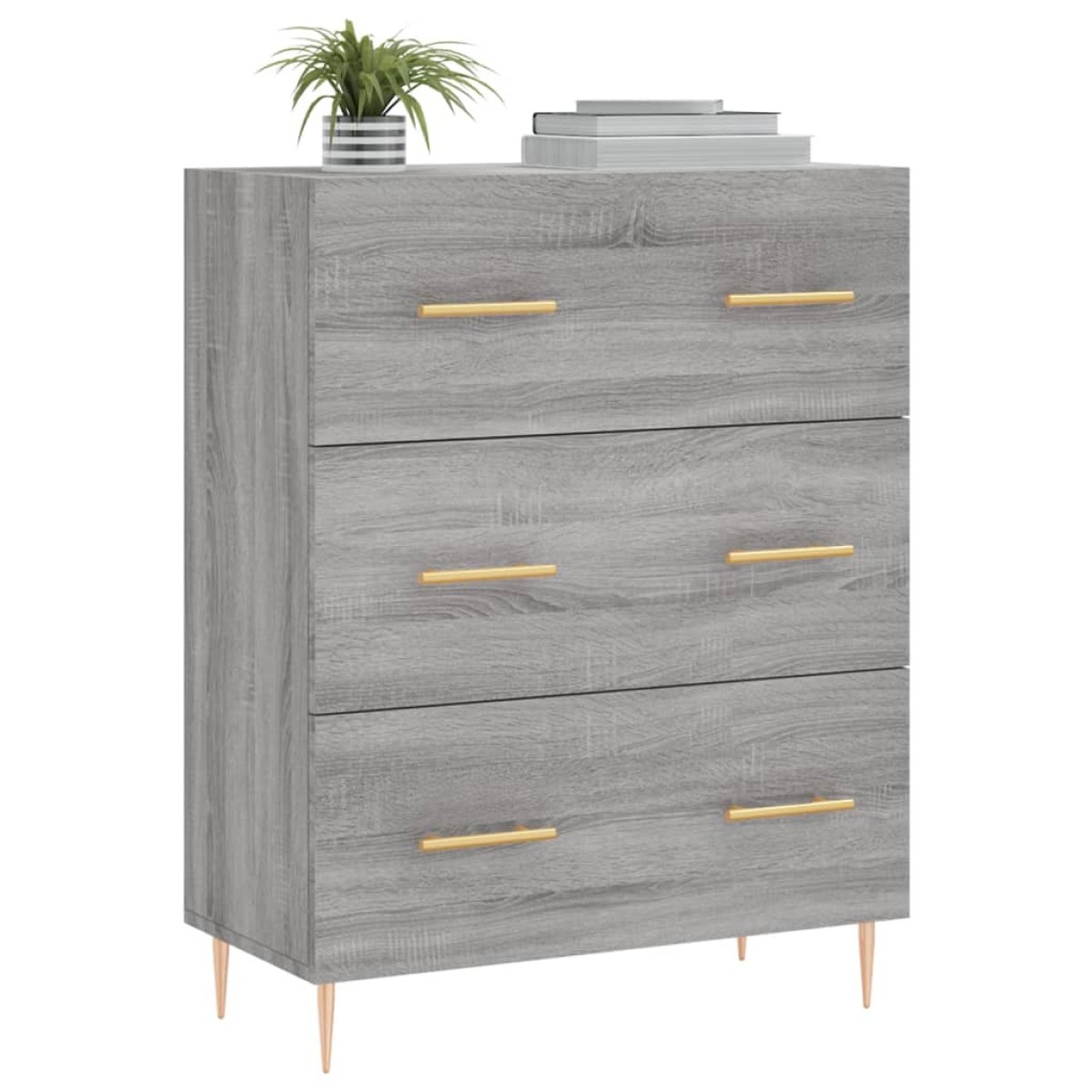 vidaXL Ντουλάπι Γκρι Sonoma 69,5 x 34 x 90 εκ. από Επεξεργασμένο Ξύλο