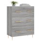 vidaXL Ντουλάπι Γκρι Sonoma 69,5 x 34 x 90 εκ. από Επεξεργασμένο Ξύλο