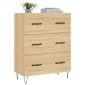 vidaXL Ντουλάπι Sonoma Δρυς 69,5 x 34 x 90 εκ. από Επεξεργασμένο Ξύλο