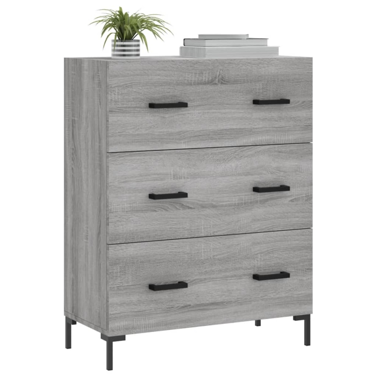 vidaXL Ντουλάπι Γκρι Sonoma 69,5 x 34 x 90 εκ. από Επεξεργασμένο Ξύλο