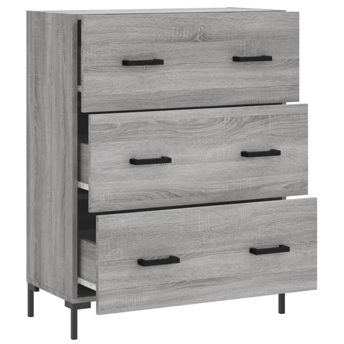 vidaXL Ντουλάπι Γκρι Sonoma 69,5 x 34 x 90 εκ. από Επεξεργασμένο Ξύλο