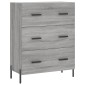vidaXL Ντουλάπι Γκρι Sonoma 69,5 x 34 x 90 εκ. από Επεξεργασμένο Ξύλο