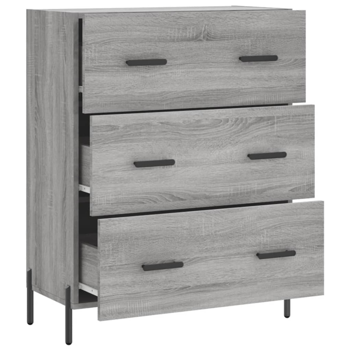 vidaXL Ντουλάπι Γκρι Sonoma 69,5 x 34 x 90 εκ. από Επεξεργασμένο Ξύλο